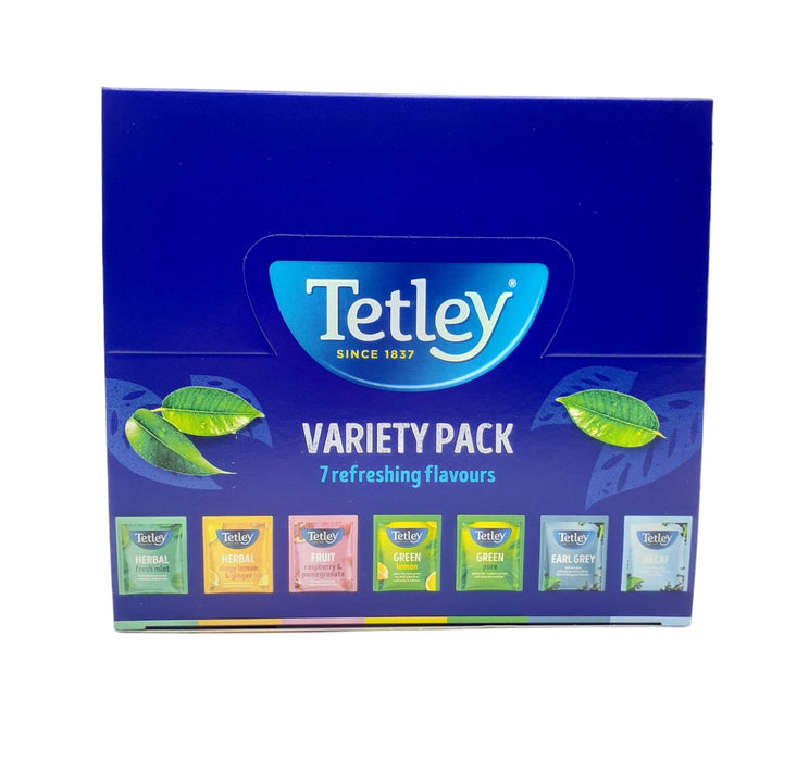 90x Tetley Specialty Variety Pack String & Tag Tea Envelopes in Display Box Gift