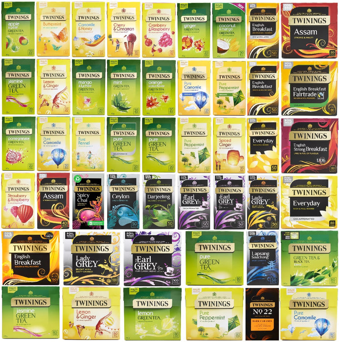 Twinings Foil Sealed Teabags Popular Classic Flavoured Selection Variety Pack UK