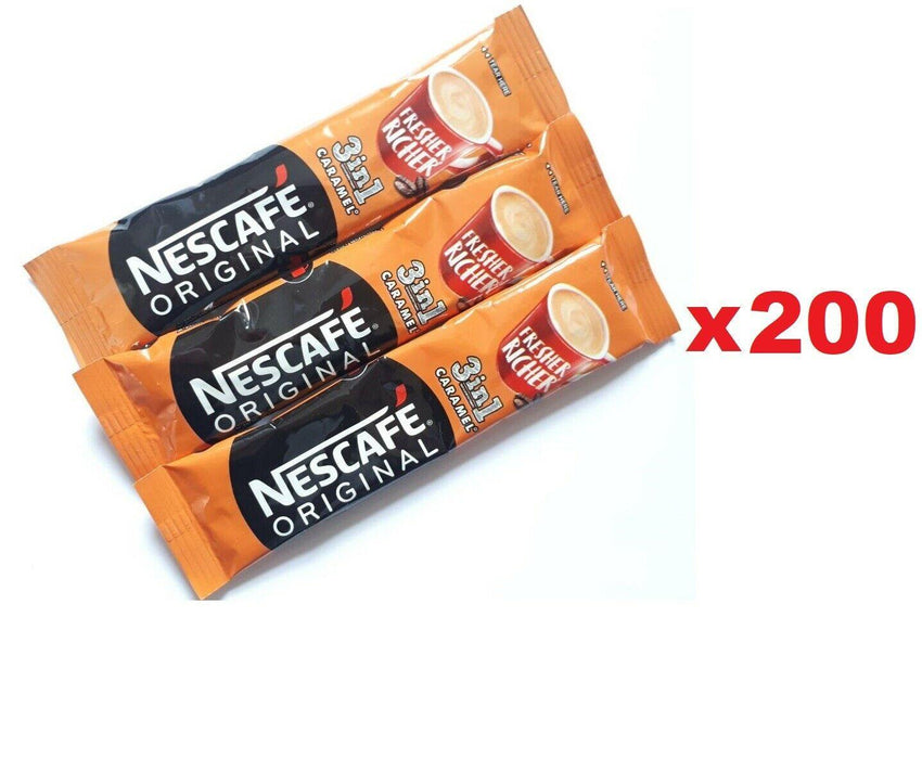Nescafe 3in1 Original Caramel Coffee Sachets - AB GROCERIES