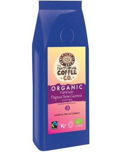 Organic Papua New Guinea Whole Bean Coffee Natural Coffee Fairtrade 908g - AB GROCERIES