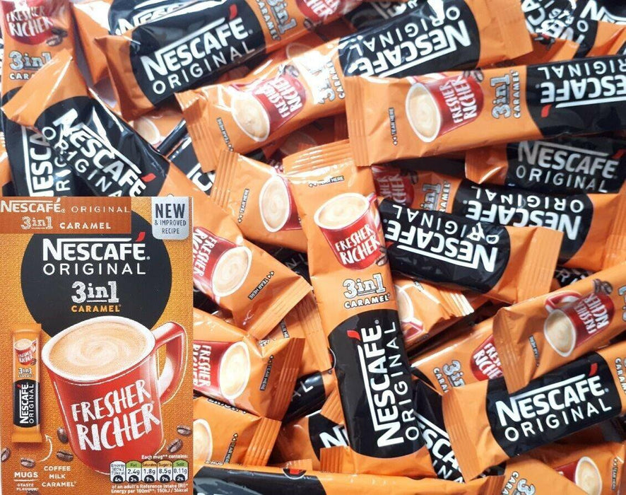 Nescafe 3in1 Original Caramel Coffee Sachets - AB GROCERIES