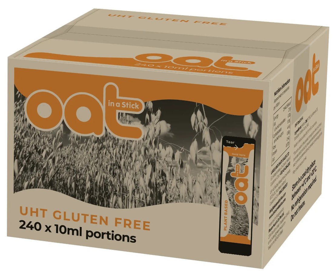 Oat Drink UHT 10ml Sticks – Plant-Based Long-Life Dairy Alternative (Individually Wrapped Portions)