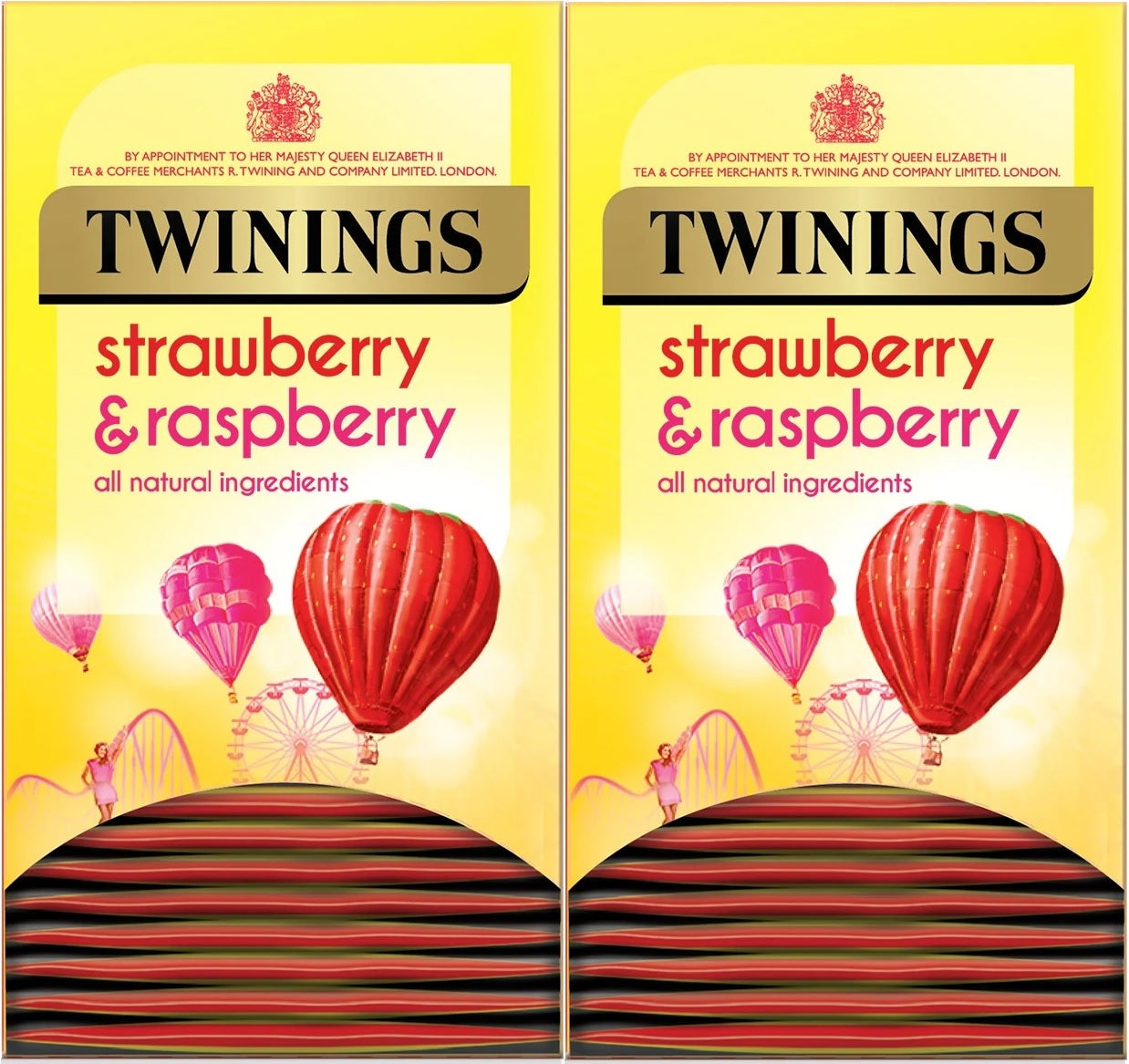 Twinings Strawberry & Raspberry Individually Enveloped Tagged Tea Bags