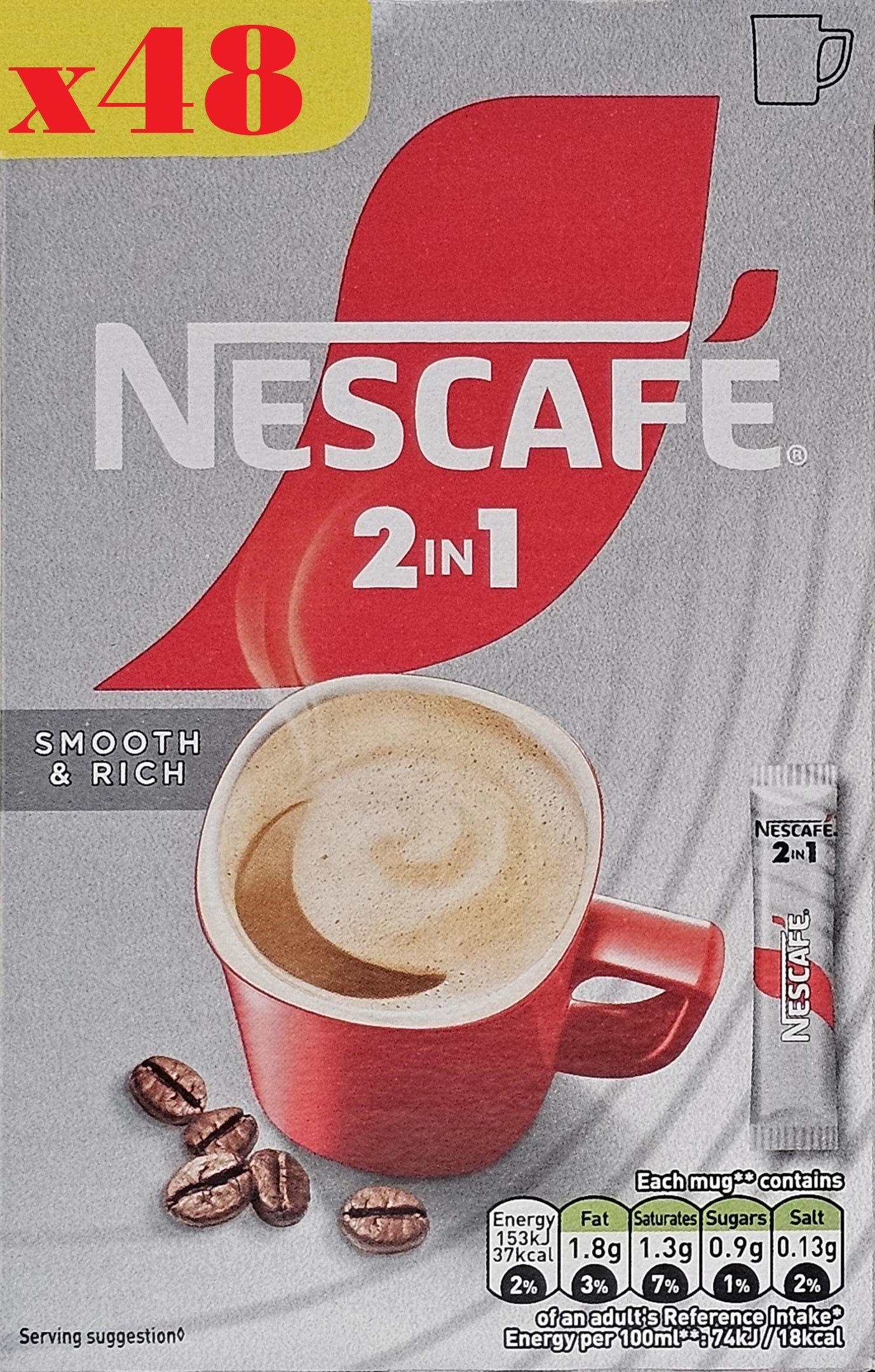 Nescafe 2in1 Original Individual Instant Coffee Sachets