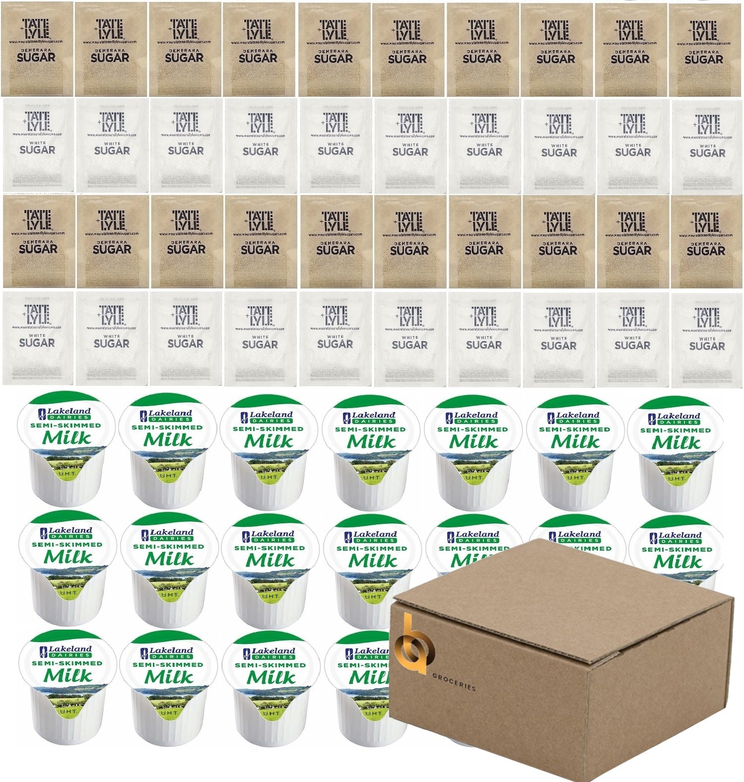 Milk Pods & Sugar Sachets Hospitality Tray Refill Pack (60 or 90 Portions)