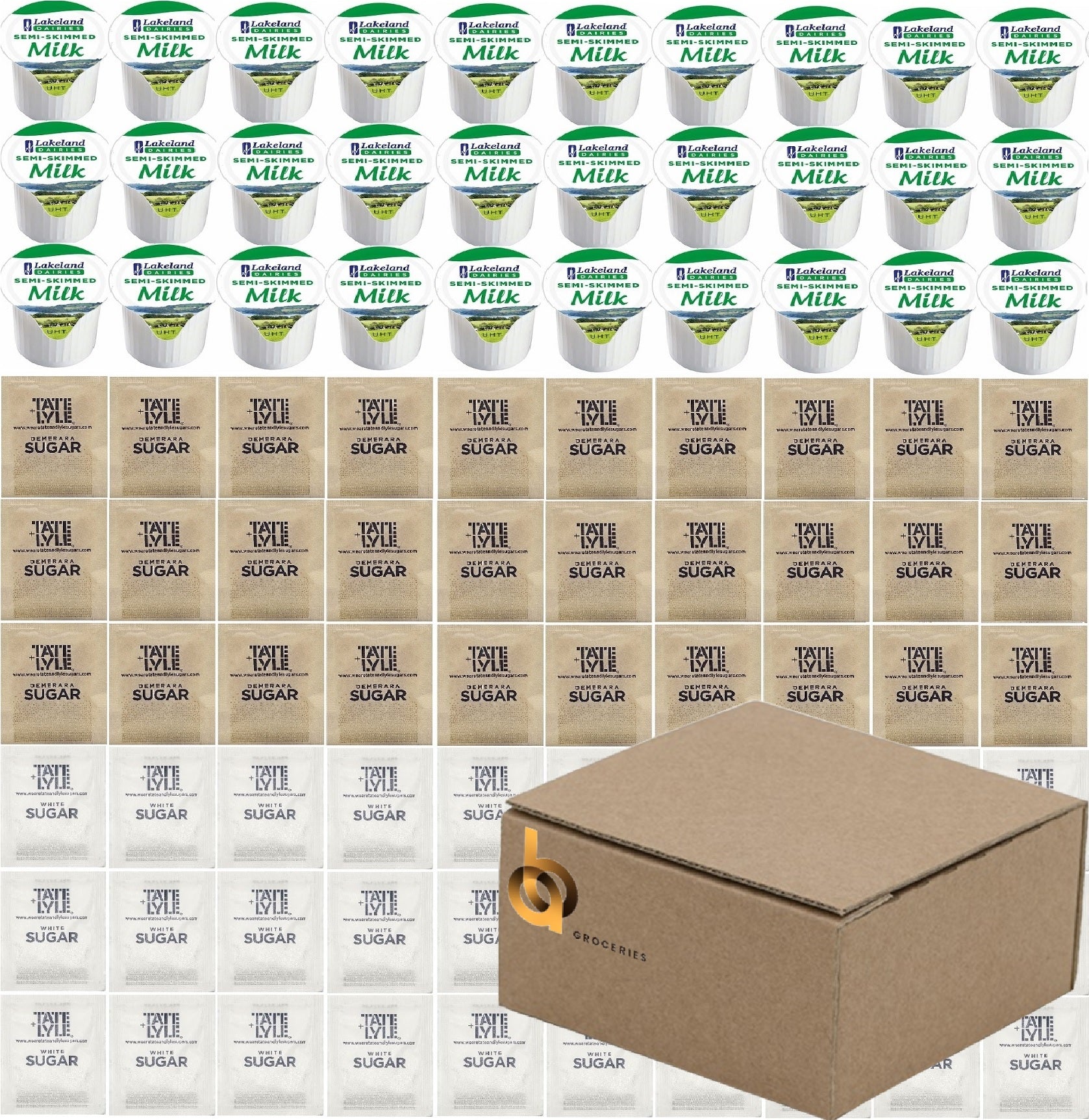 Milk Pods & Sugar Sachets Hospitality Tray Refill Pack (60 or 90 Portions)