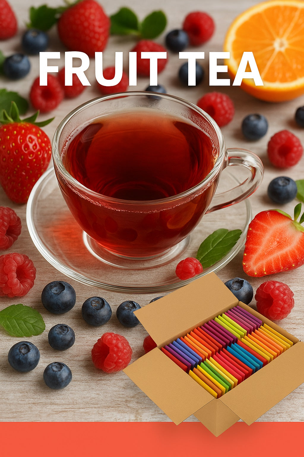 Mixed Tea Bags Refill Pack – Enveloped & Tagged | Black • Green • Herbal • Fruit • Relax • Healthy • Caffeine-Free (10/50/100/200)