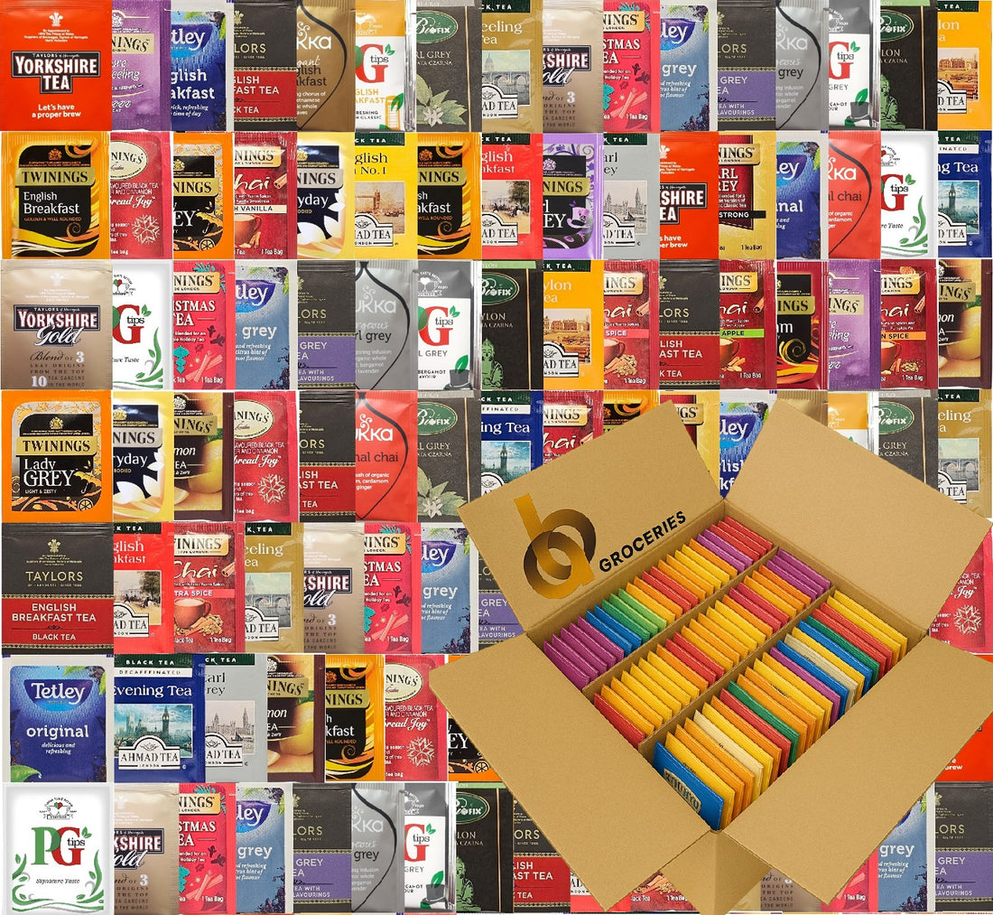 Mixed Tea Bags Refill Pack – Enveloped & Tagged | Black • Green • Herbal • Fruit • Relax • Healthy • Caffeine-Free (10/50/100/200)