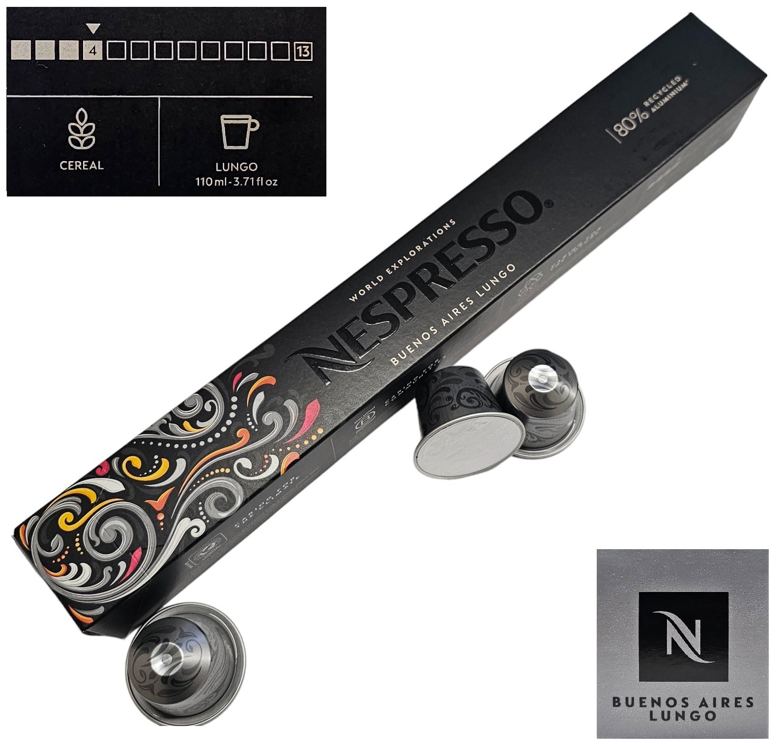 Nespresso CLASSIC Coffee Machine Capsules Pod Sleeve Full Flavour List Save Bulk