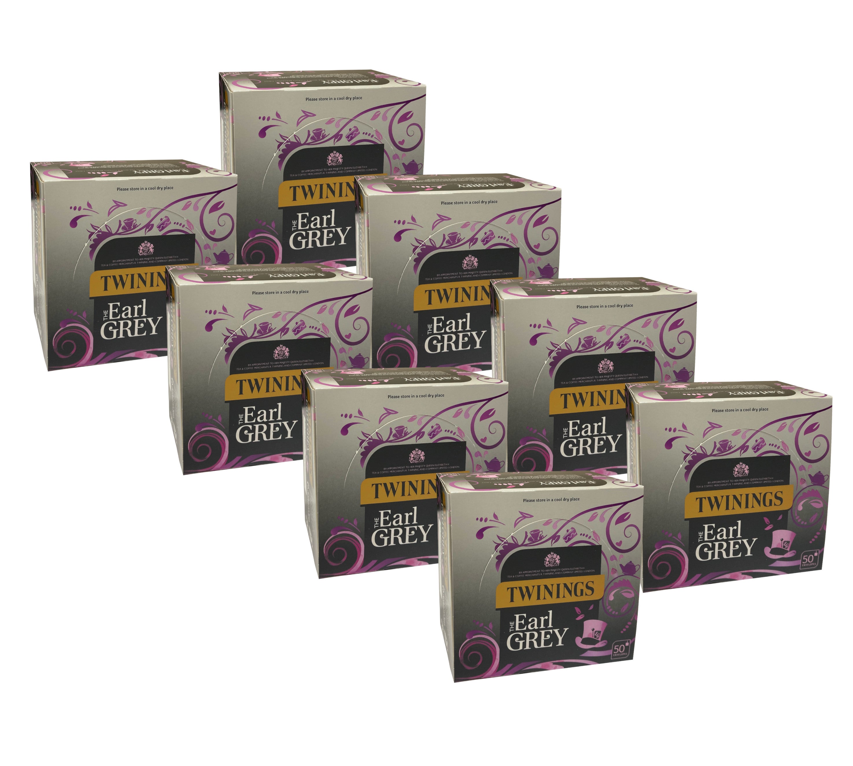Twinings Earl Grey Black Tea Bags Individually Enveloped Tagged Sachets Bergamot
