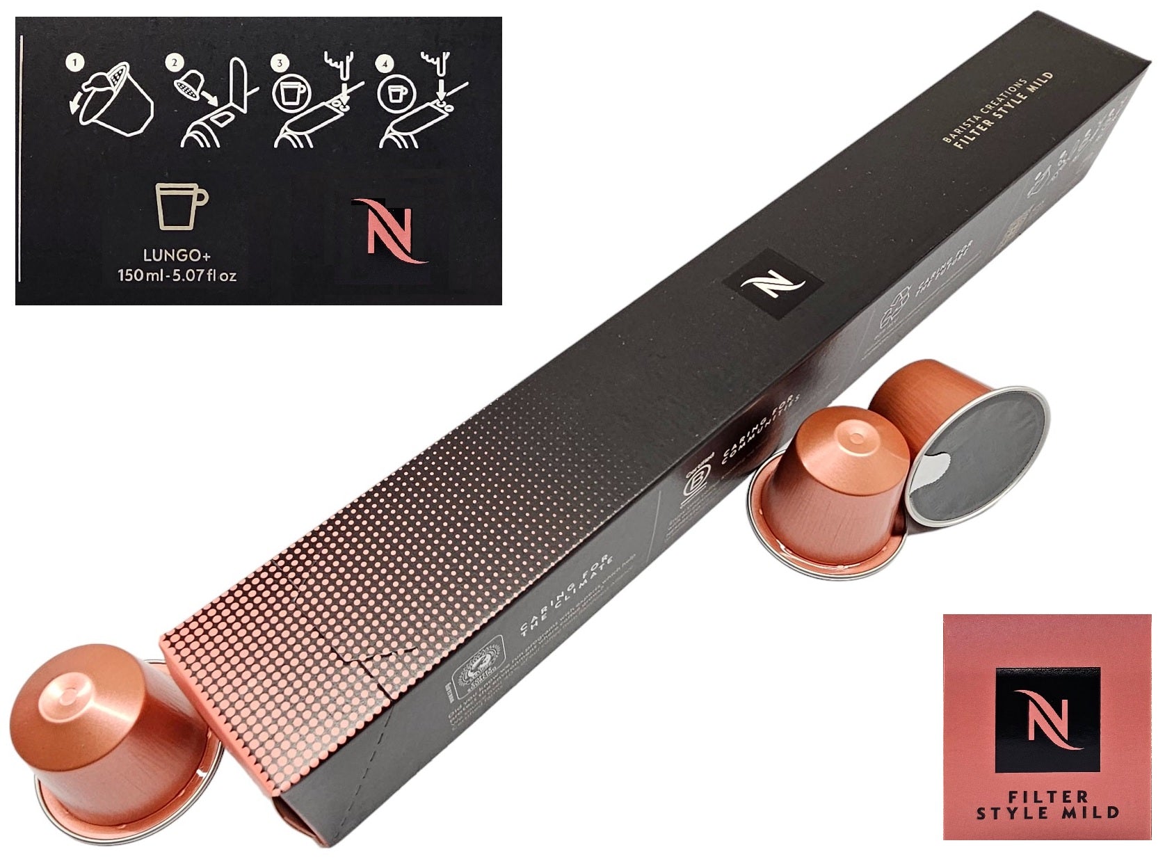 Nespresso CLASSIC Coffee Machine Capsules Pod Sleeve Full Flavour List Save Bulk