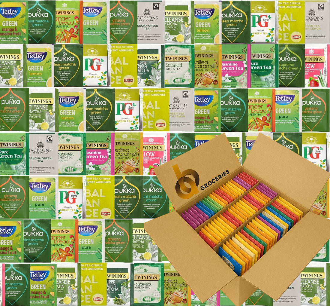 Mixed Tea Bags Refill Pack – Enveloped & Tagged | Black • Green • Herbal • Fruit • Relax • Healthy • Caffeine-Free (10/50/100/200)