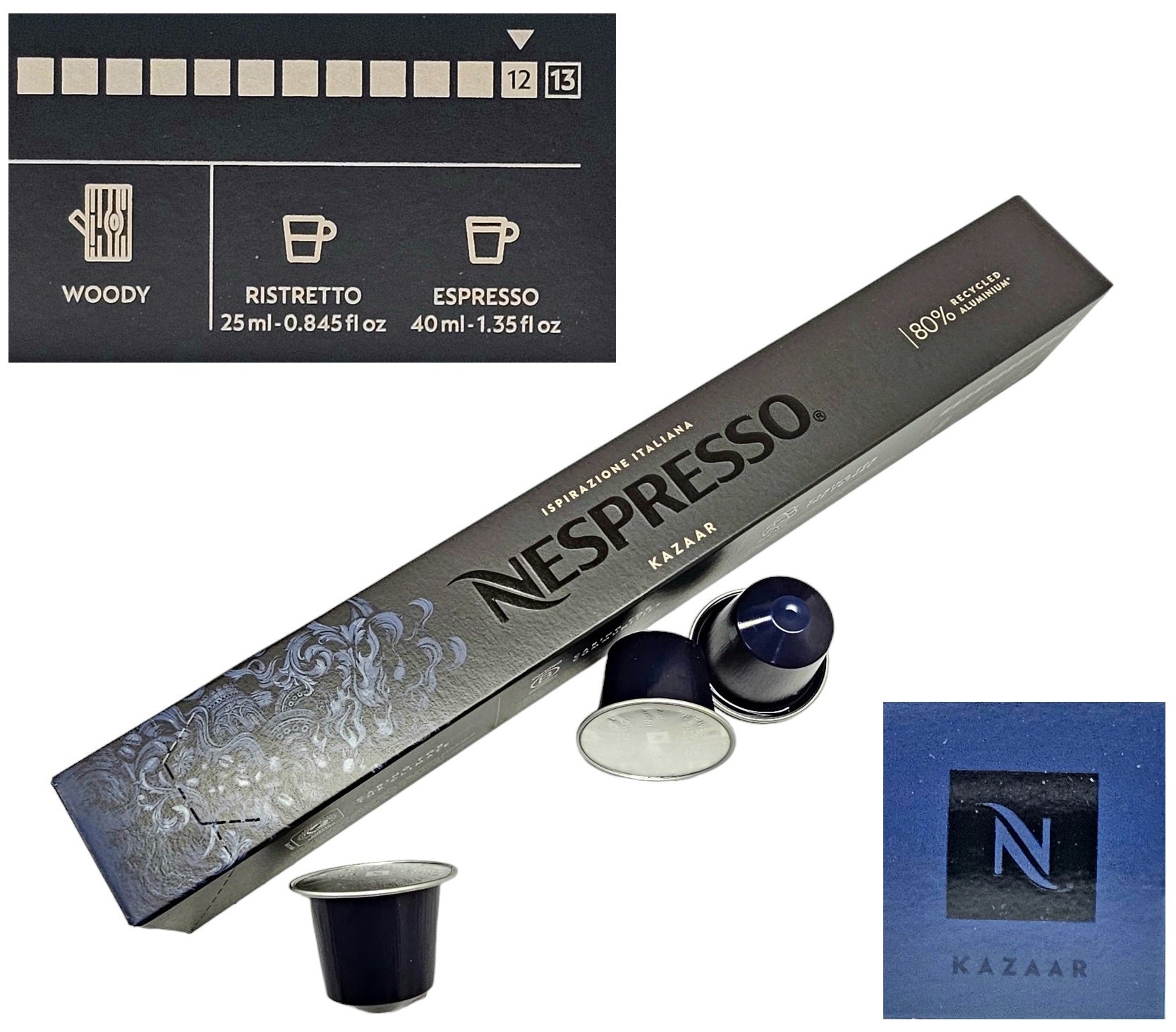 Nespresso CLASSIC Coffee Machine Capsules Pod Sleeve Full Flavour List Save Bulk