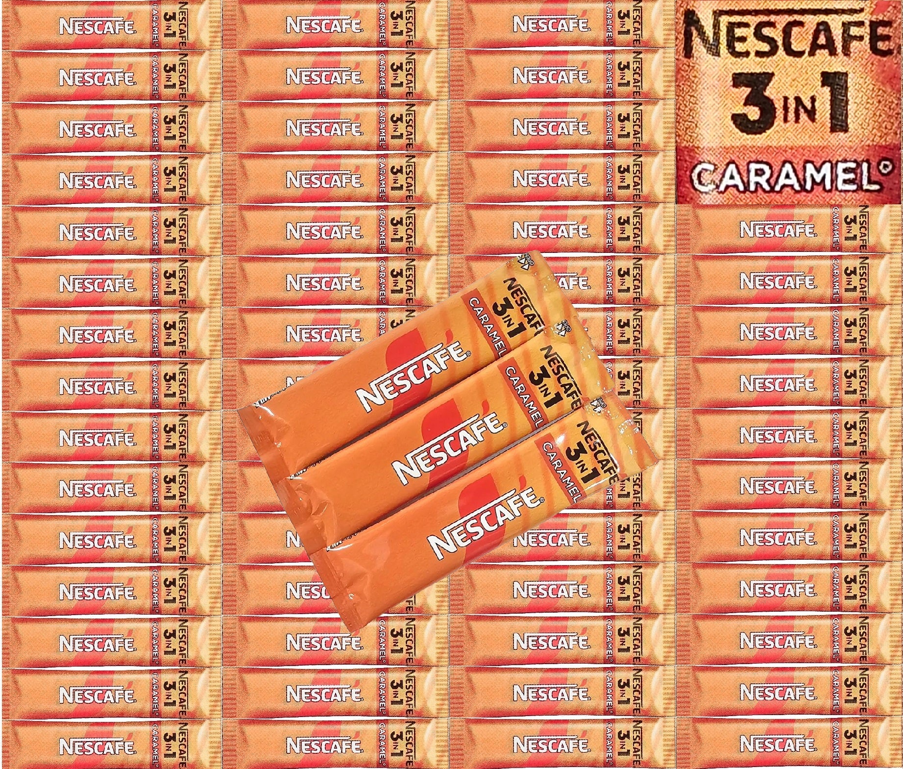 Nescafe 3in1 Original Caramel Coffee Sachets