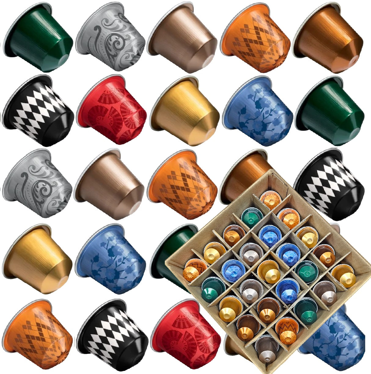 Nespresso Classic Line Assorted Coffee Capsules – Popular Blends Selection (25–100 Pods)