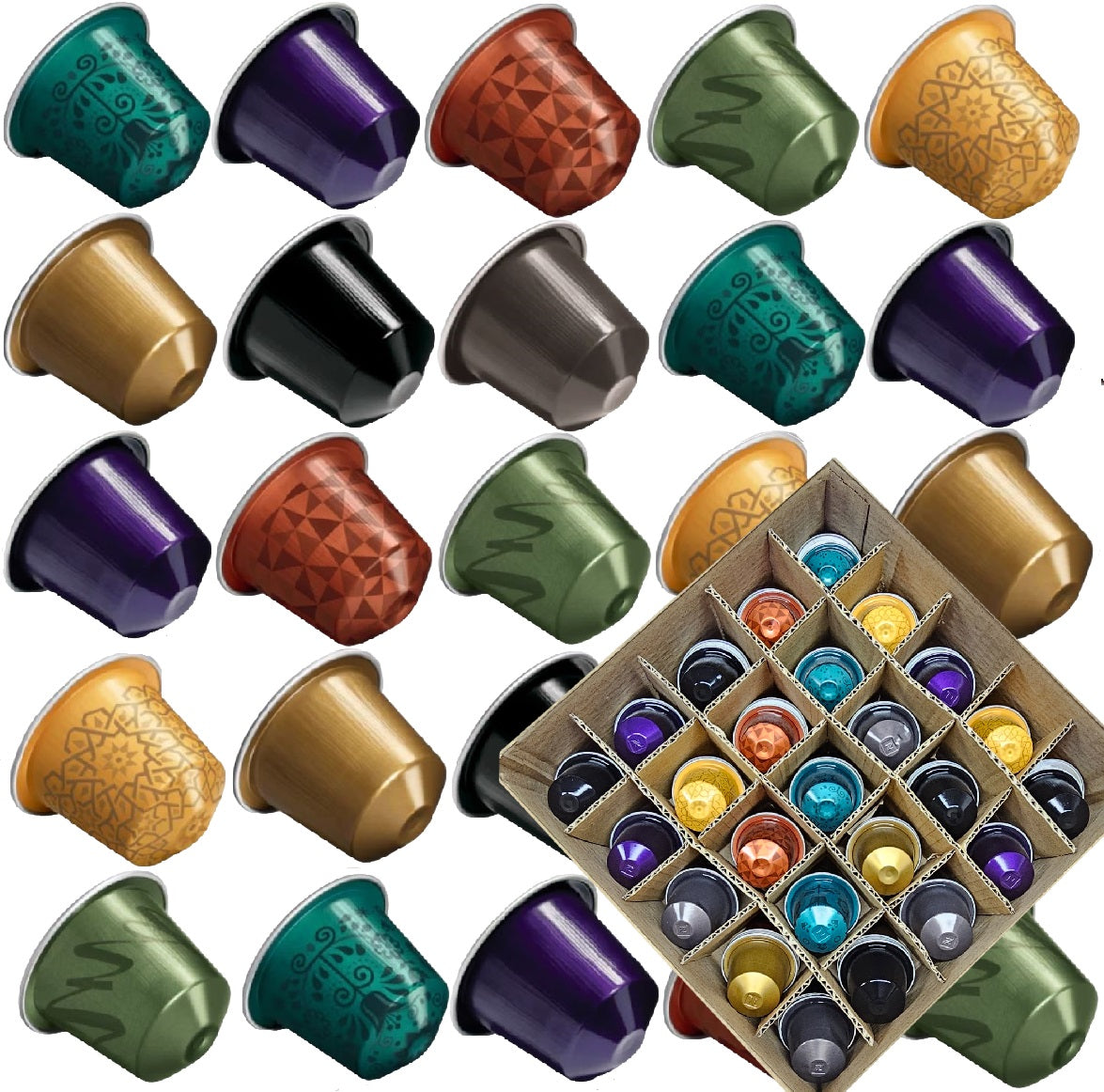 Nespresso Classic Line Assorted Coffee Capsules – Popular Blends Selection (25–100 Pods)