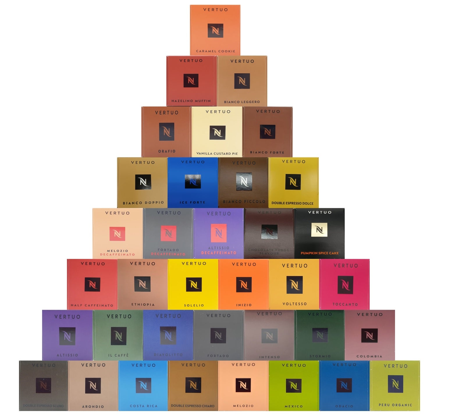 Nespresso VERTUO Coffee Machine Capsules Pods Sleeve Full Flavour List Save Bulk