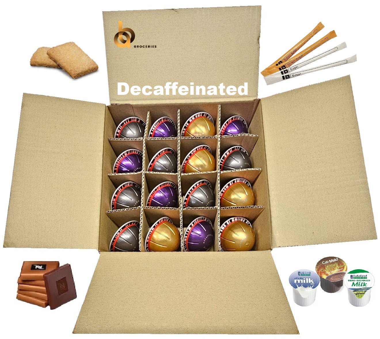 Nespresso VERTUO Coffee Machine Capsules Taster Set Various Flavours Selection in Compartment Box