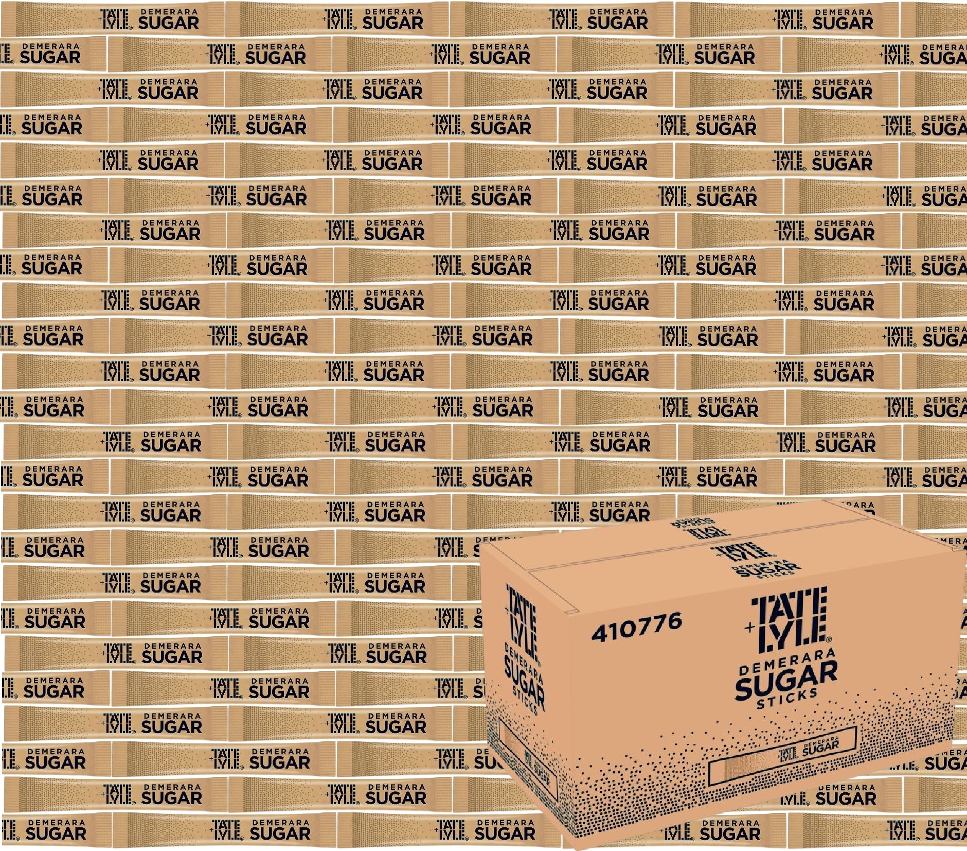 Tate & Lyle Sugar Individual Sticks White and Brown Demerara Granulated