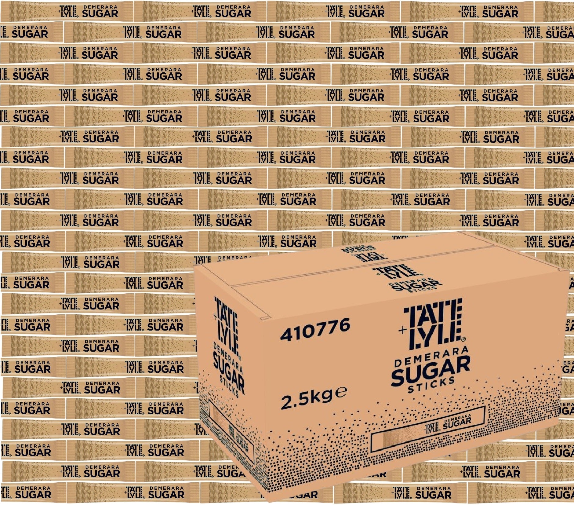 2.5kg Sugar Individual Sticks Sachets White & Brown