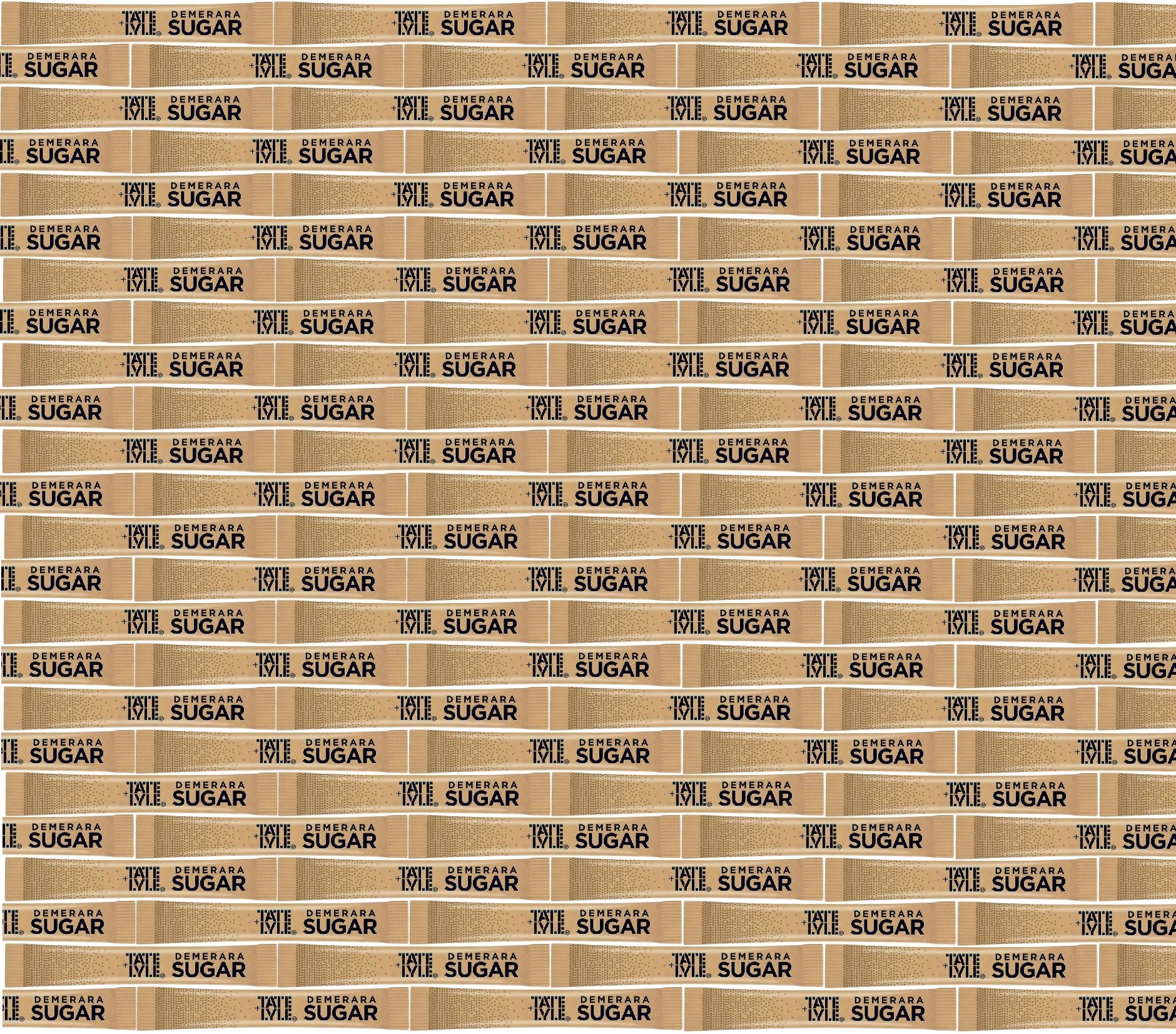 Tate & Lyle Brown Demerara Sugar Sticks – 1000 Sachets (2.5g Each) – 2.5kg Box