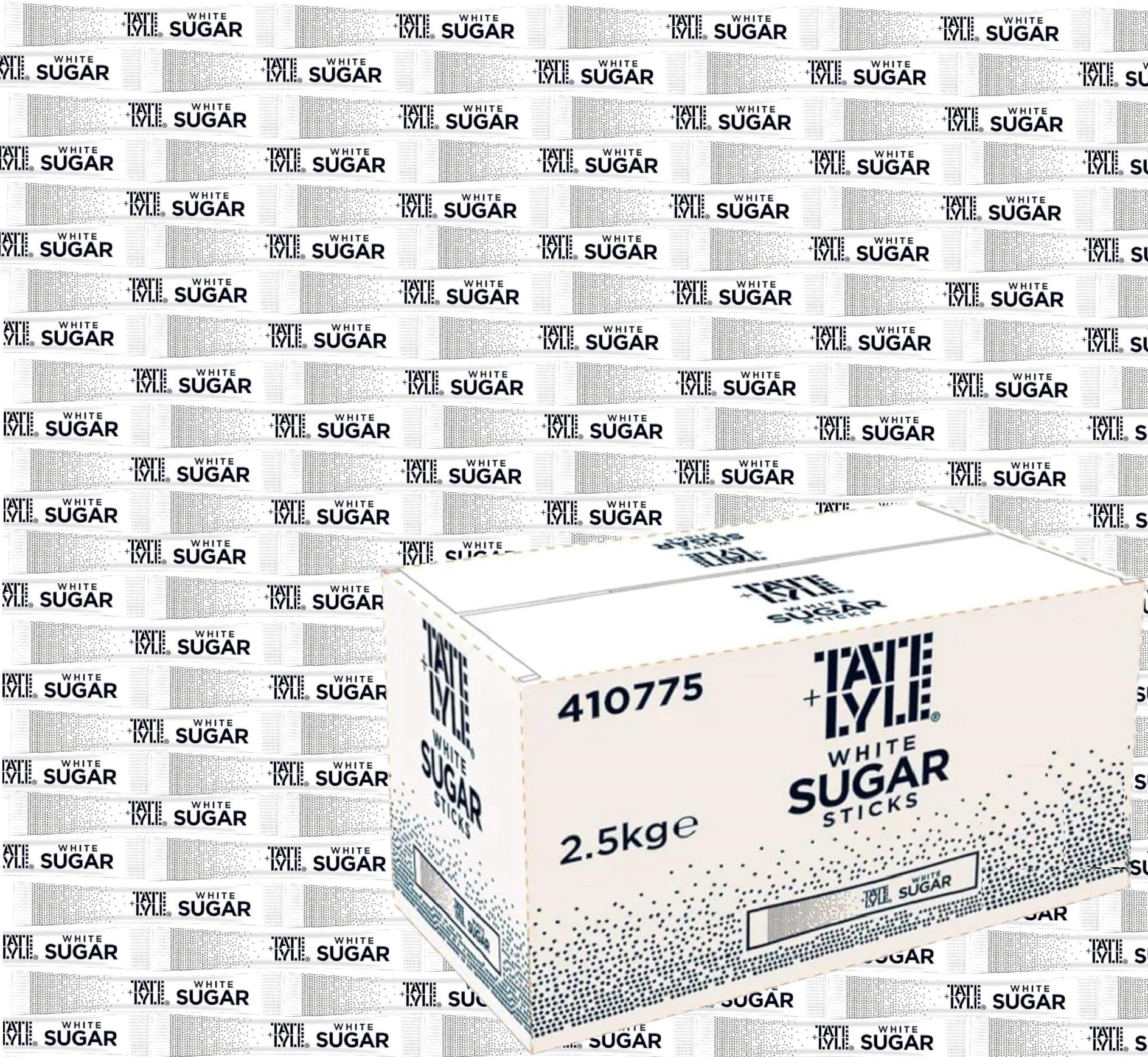 2.5kg Sugar Individual Sticks Sachets White & Brown