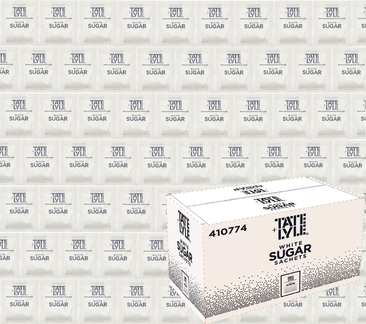 TATE & LYLE Pure Granulated Cane White and Brown Demerara Sugar Sachets