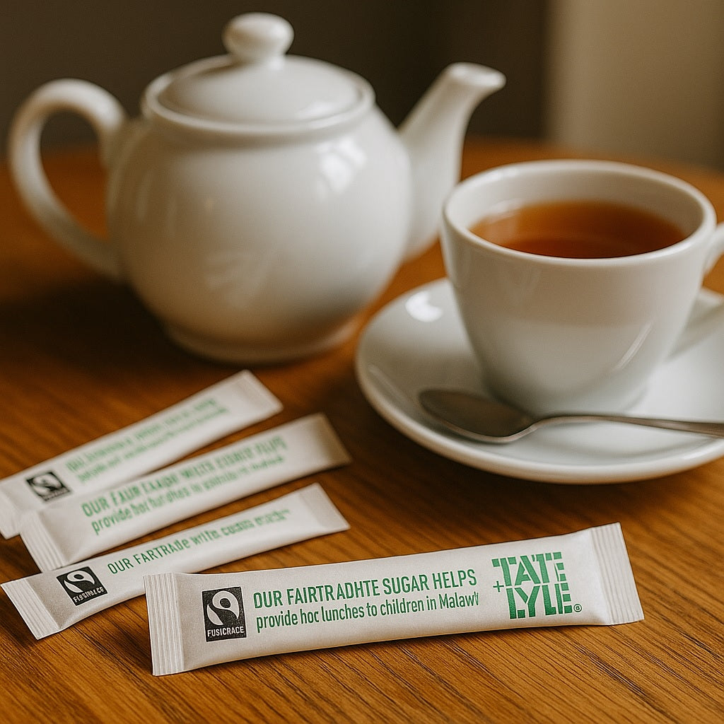 Tate & Lyle Fairtrade Brown Demerara Sugar Sticks – 1000 Sachets (2.5g Each) – 2.5kg Box