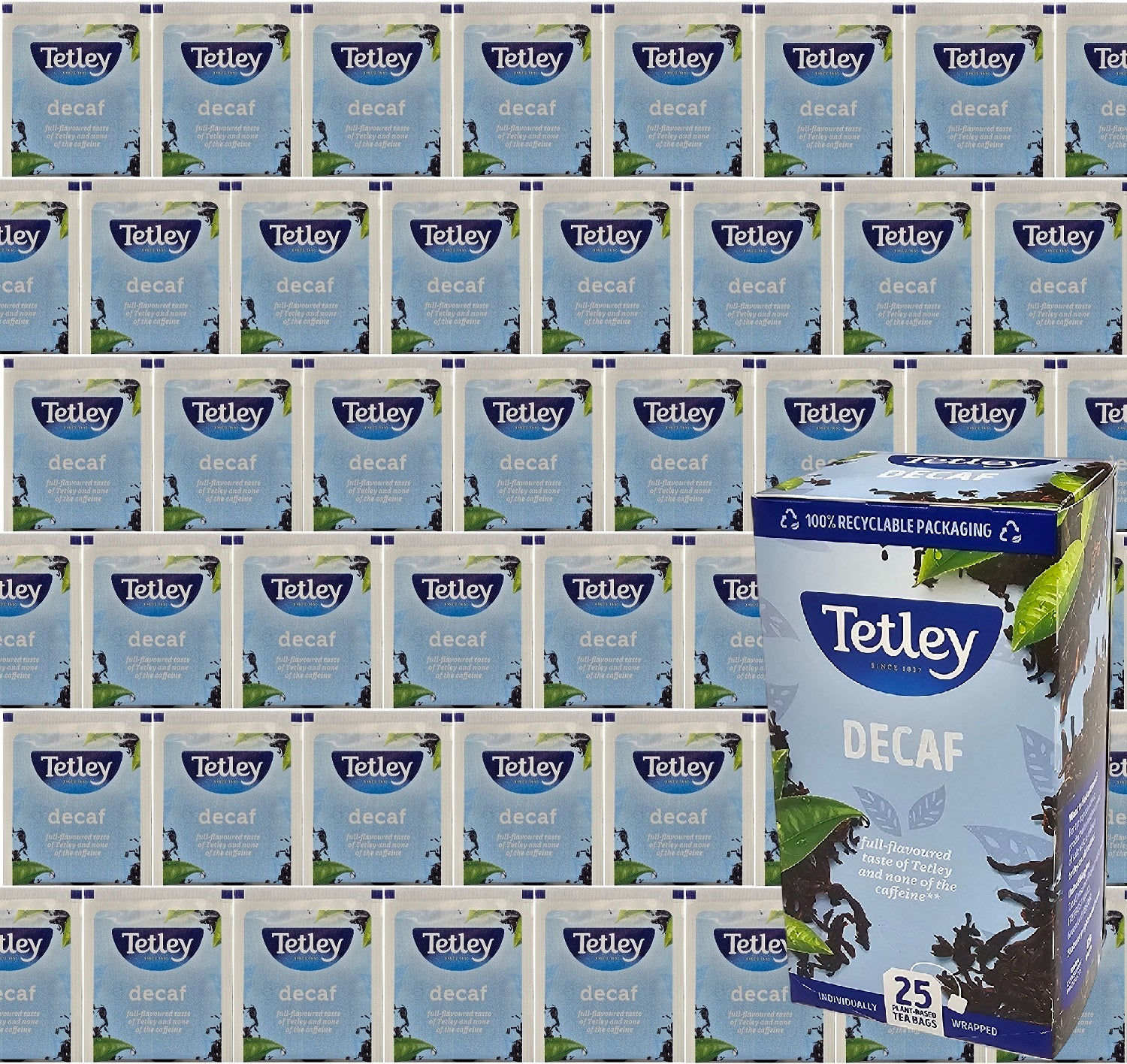 Tetley Tea Bags Individual Enveloped Sachets Tagged Classic Flavoured Selections