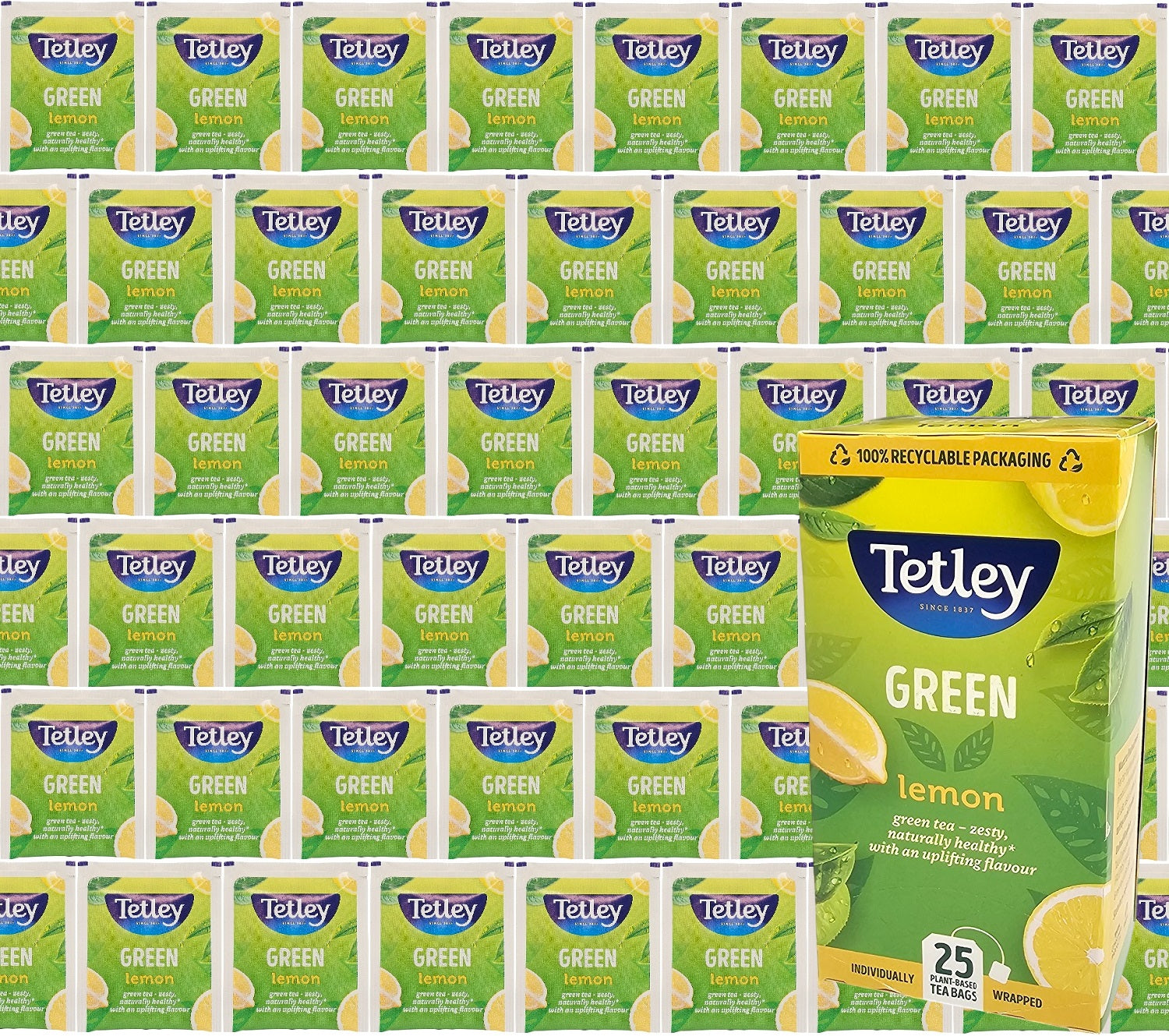 Tetley Tea Bags Individual Enveloped Sachets Tagged Classic Flavoured Selections