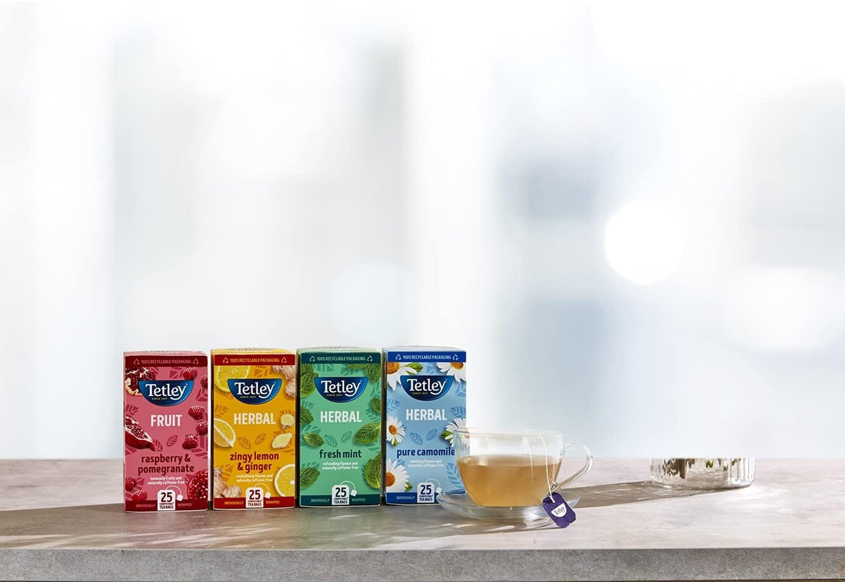 Tetley Mixed Variety Fruity String & Tag Tea Envelopes, Assorted, Pack ...