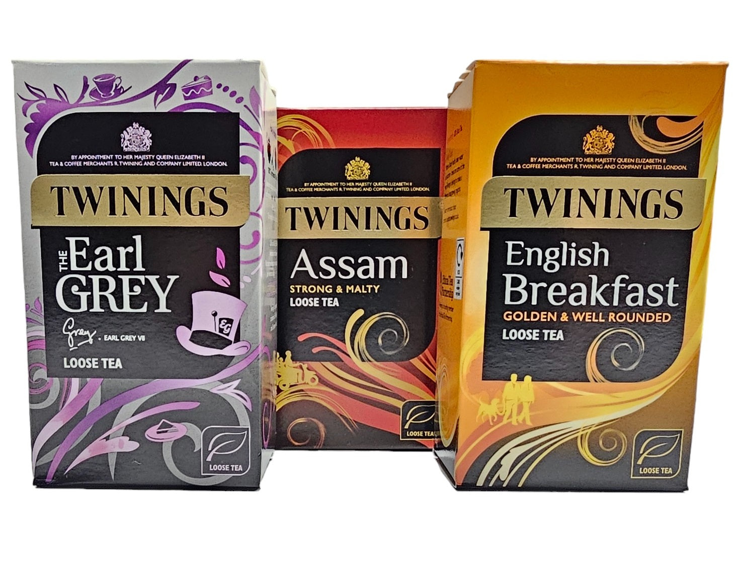 Twinings Loose Leaf Tea Strong Bold & Malty - English Breakfast, Earl Grey, Assam