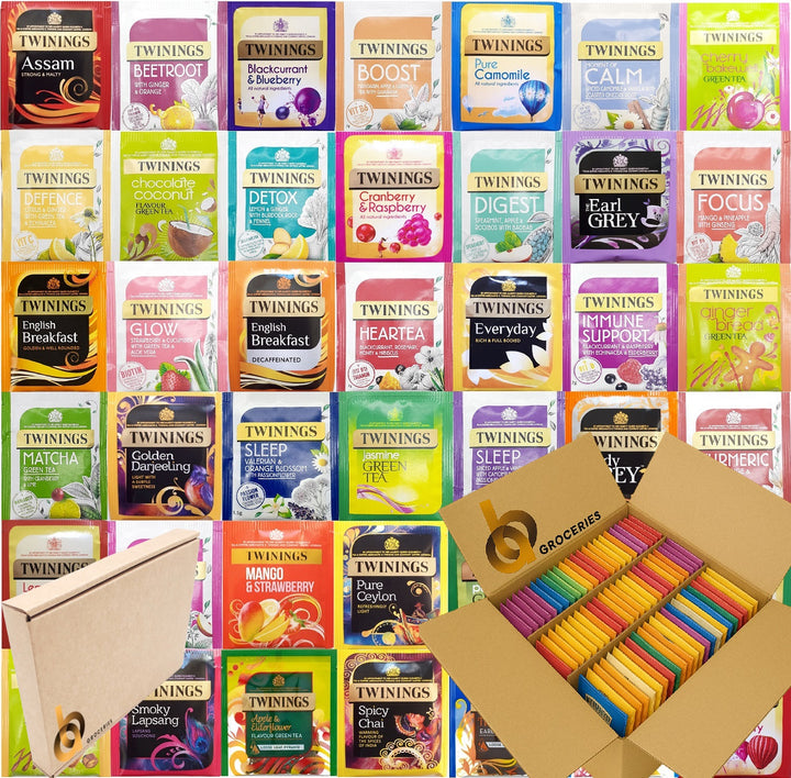 Twinings Mixed Individually Wrapped Tea Bags – Compartment Box Selection