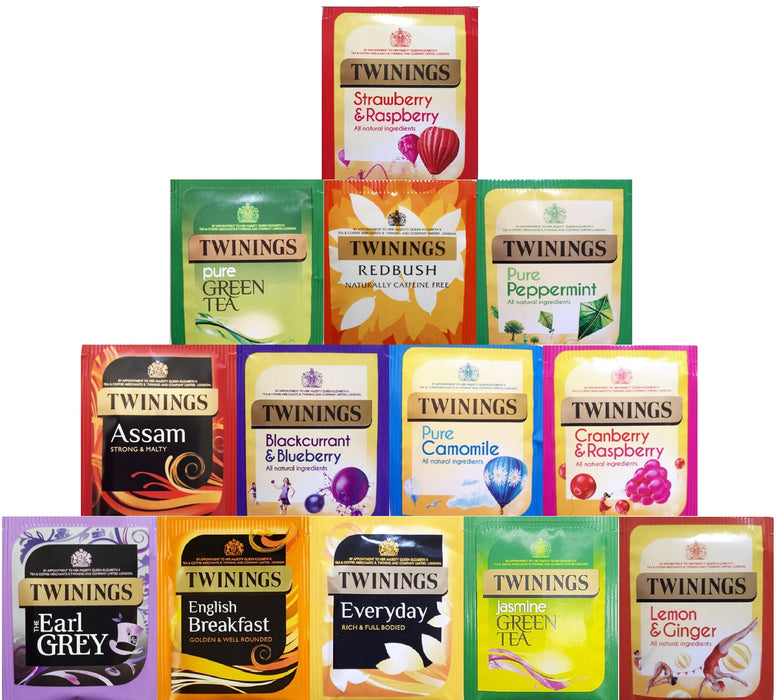 Twining Tea Labels 50x Twinings Individually Wrapped Tea Envelopes Most Popular Assorted ...