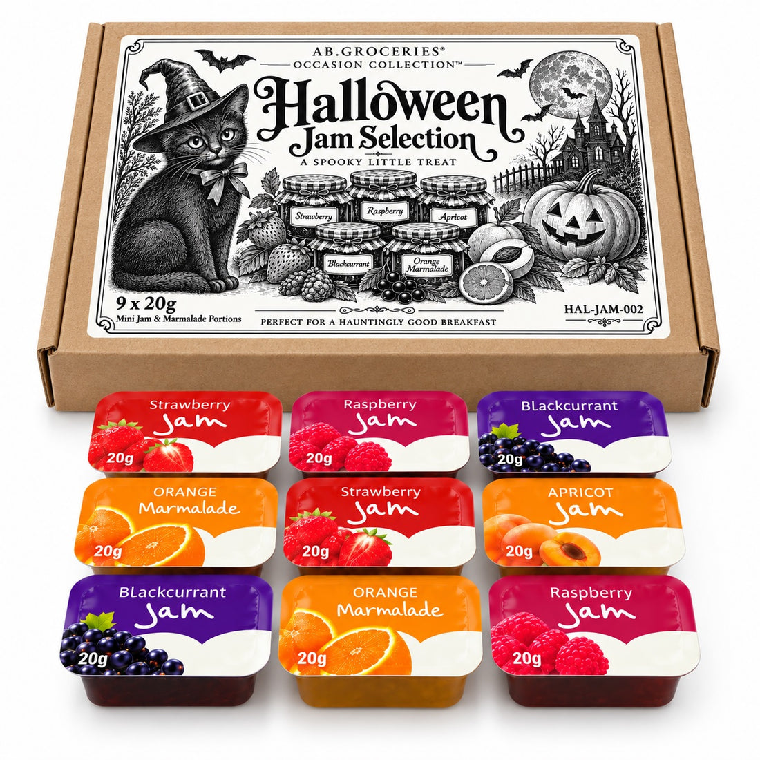 Halloween Jam Gift Box – 9 Mini Jams & Marmalade Portions