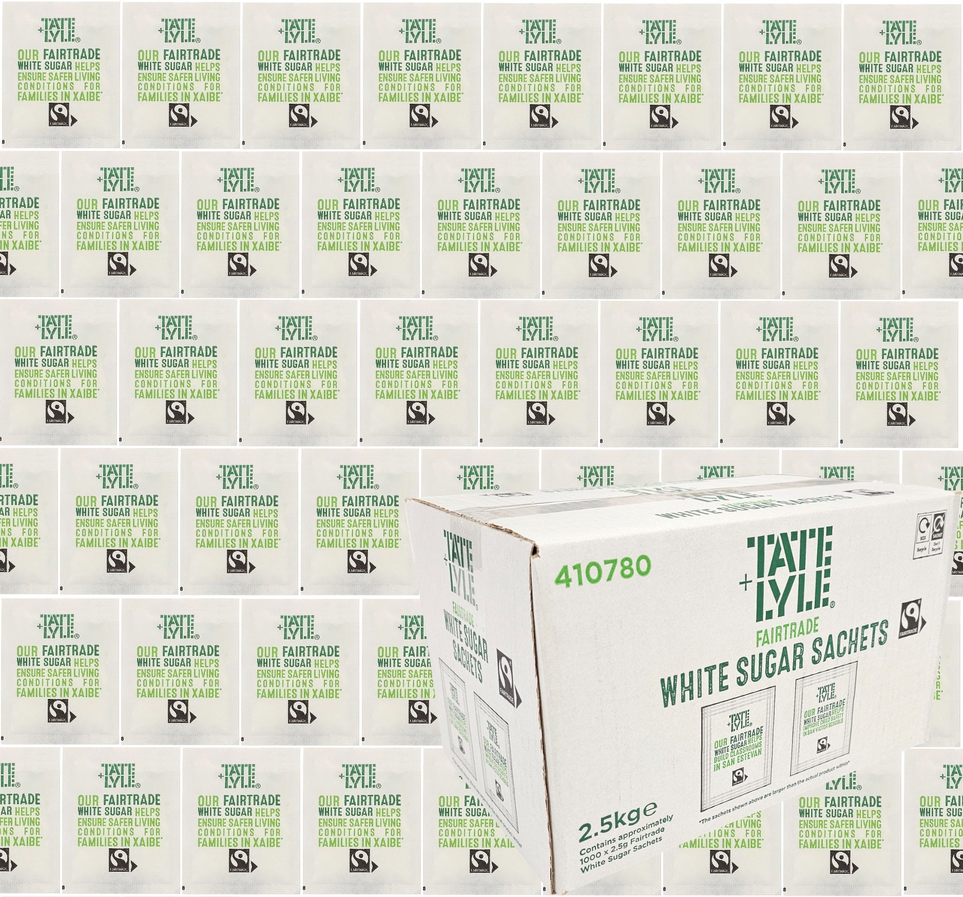 Tate & Lyle White Sugar Sachets | Fairtrade | Individually Wrapped | AB.GROCERIES