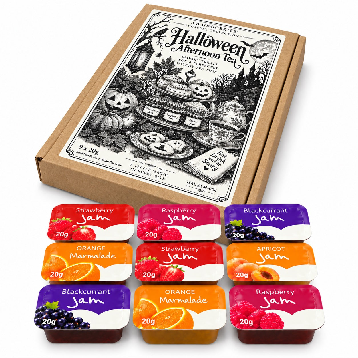 Halloween Jam Gift Box – 9 Mini Jams & Marmalade Portions