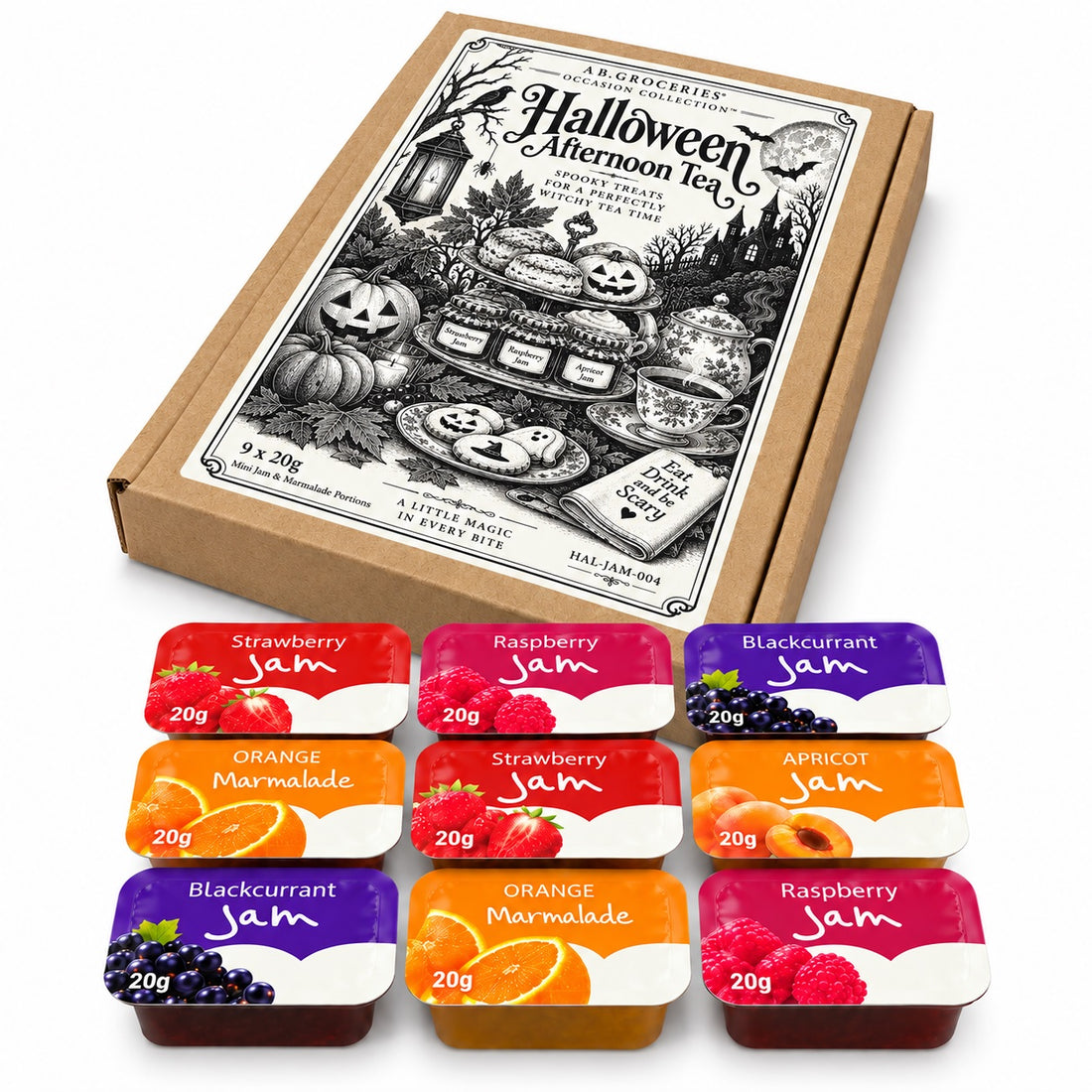 Halloween Jam Gift Box – 9 Mini Jams & Marmalade Portions