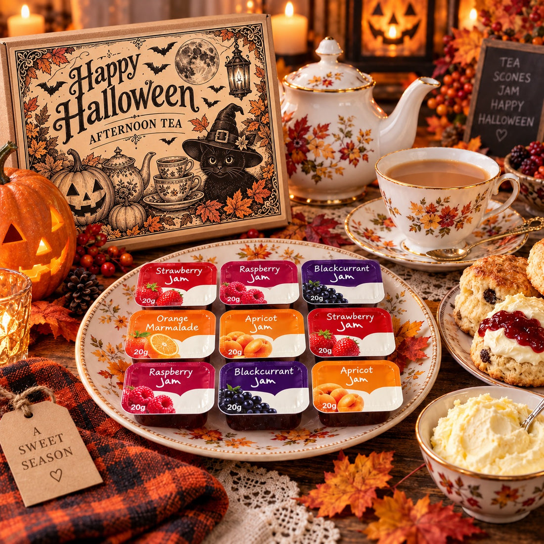 Halloween Jam Gift Box – 9 Mini Jams & Marmalade Portions