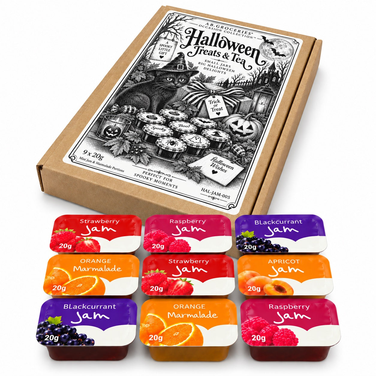 Halloween Jam Gift Box – 9 Mini Jams & Marmalade Portions
