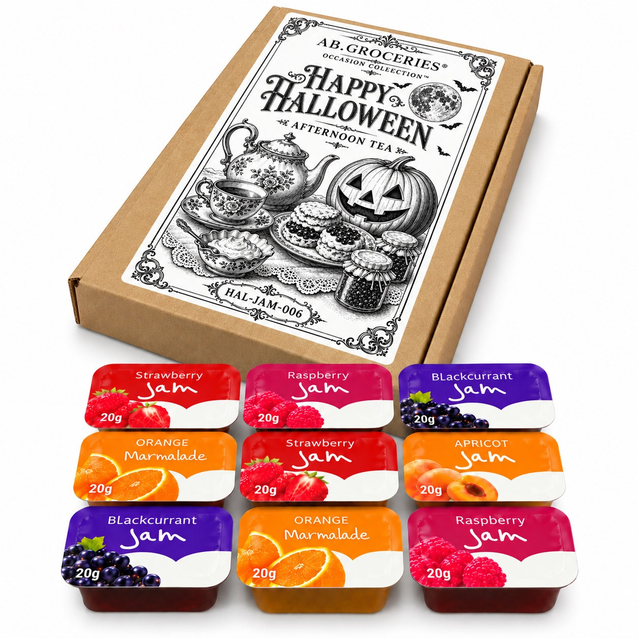 Halloween Jam Gift Box – 9 Mini Jams & Marmalade Portions