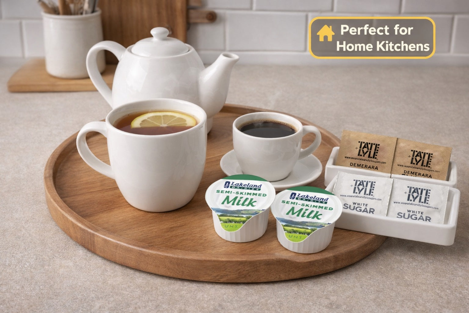 Milk Pods & Sugar Sachets Hospitality Tray Refill Pack (60 or 90 Portions)