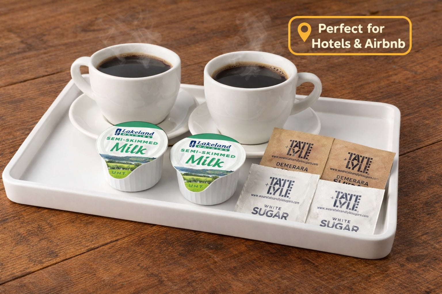 Milk Pods & Sugar Sachets Hospitality Tray Refill Pack (60 or 90 Portions)