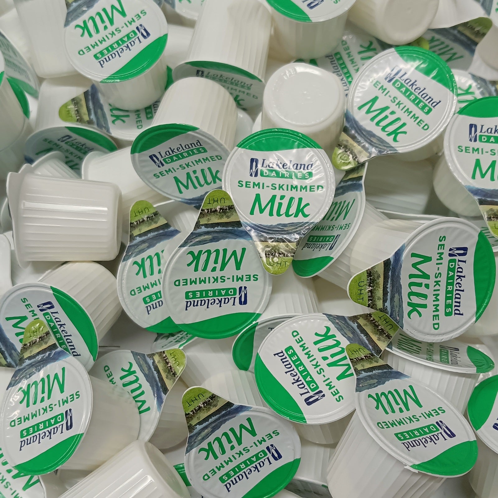UHT Semi Skimmed Milk Pots 12ml – Long Life Milk Portions for Tea & Coffee