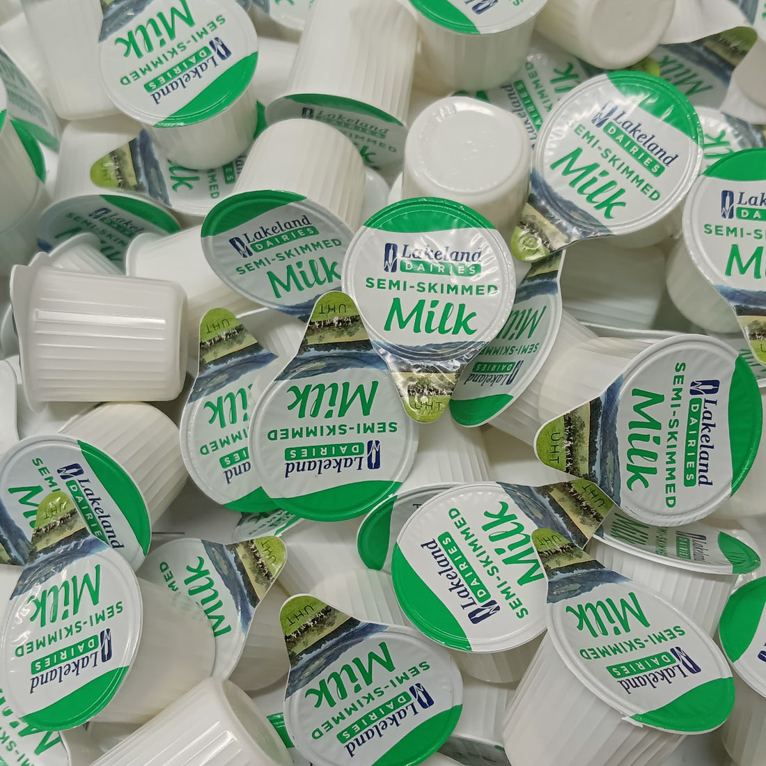 UHT Semi Skimmed Milk Pots 12ml – Long Life Milk Portions for Tea & Coffee