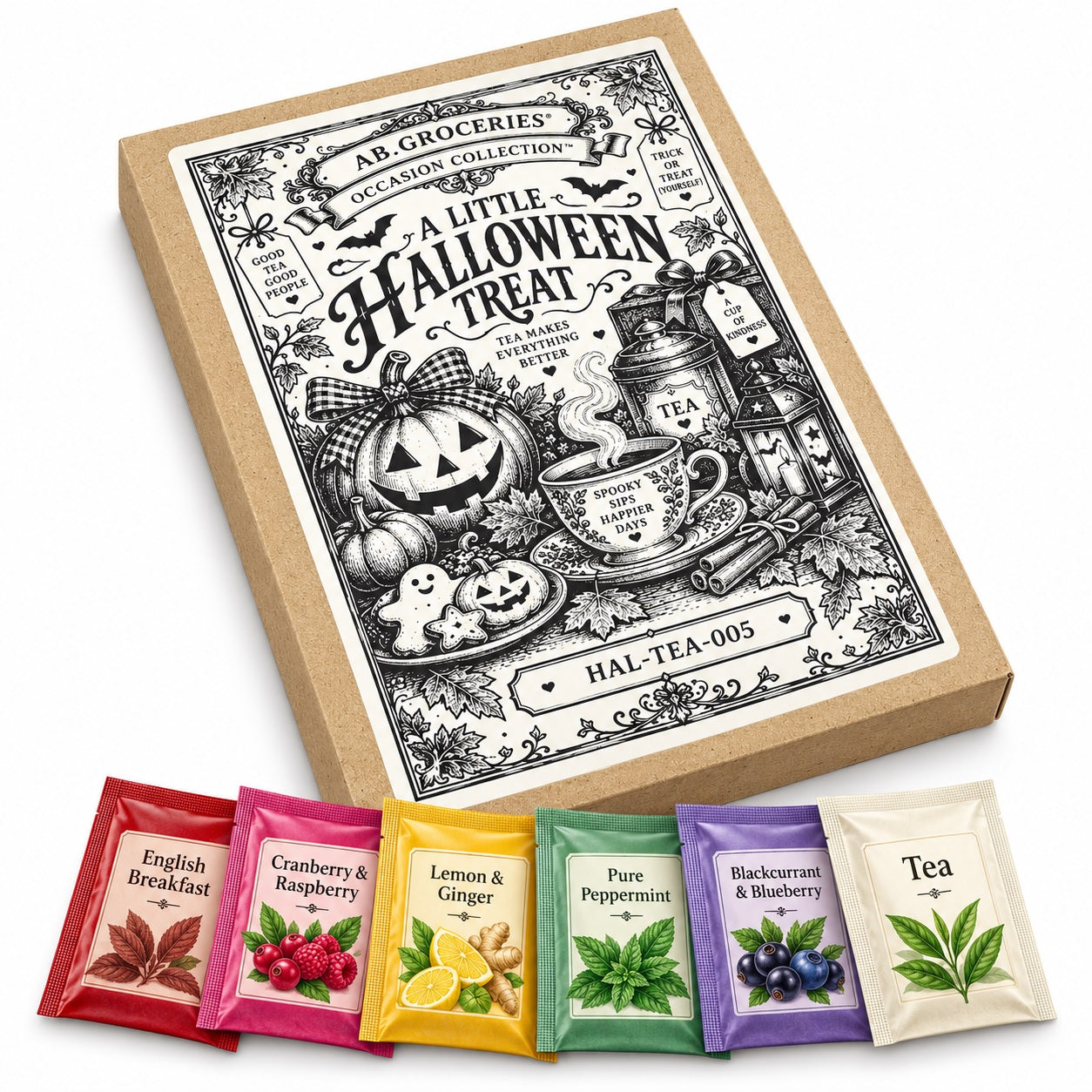 Halloween Tea Gift Box – 15 Unique Teas | Letterbox Gift