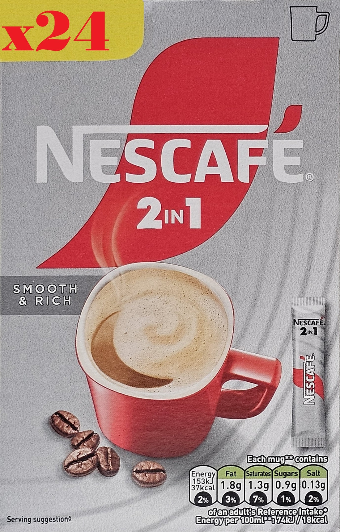 NESCAFÉ 2in1 Original Instant Coffee Sachets (No Added Sugar) – Bulk Packs