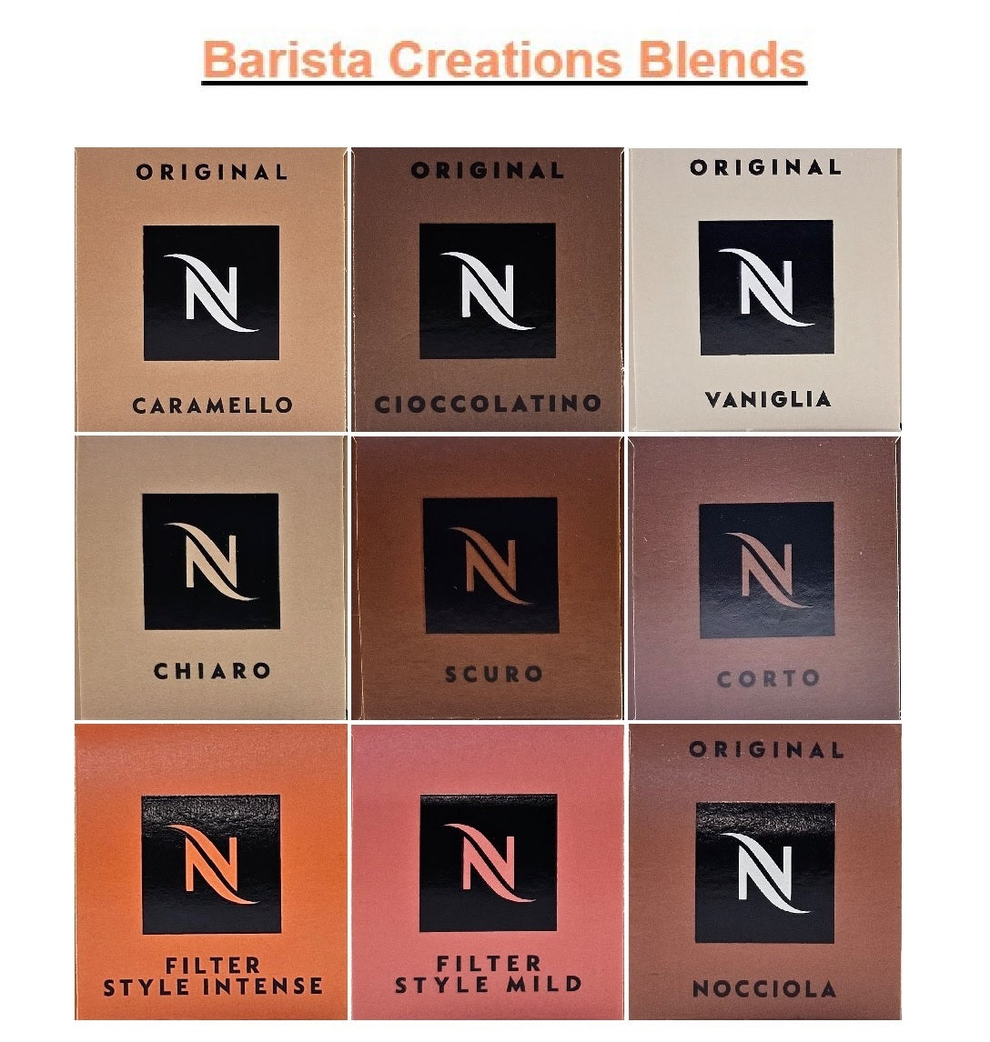 Nespresso Original Line Coffee Capsules (Aluminium Pods) – Choose Blend