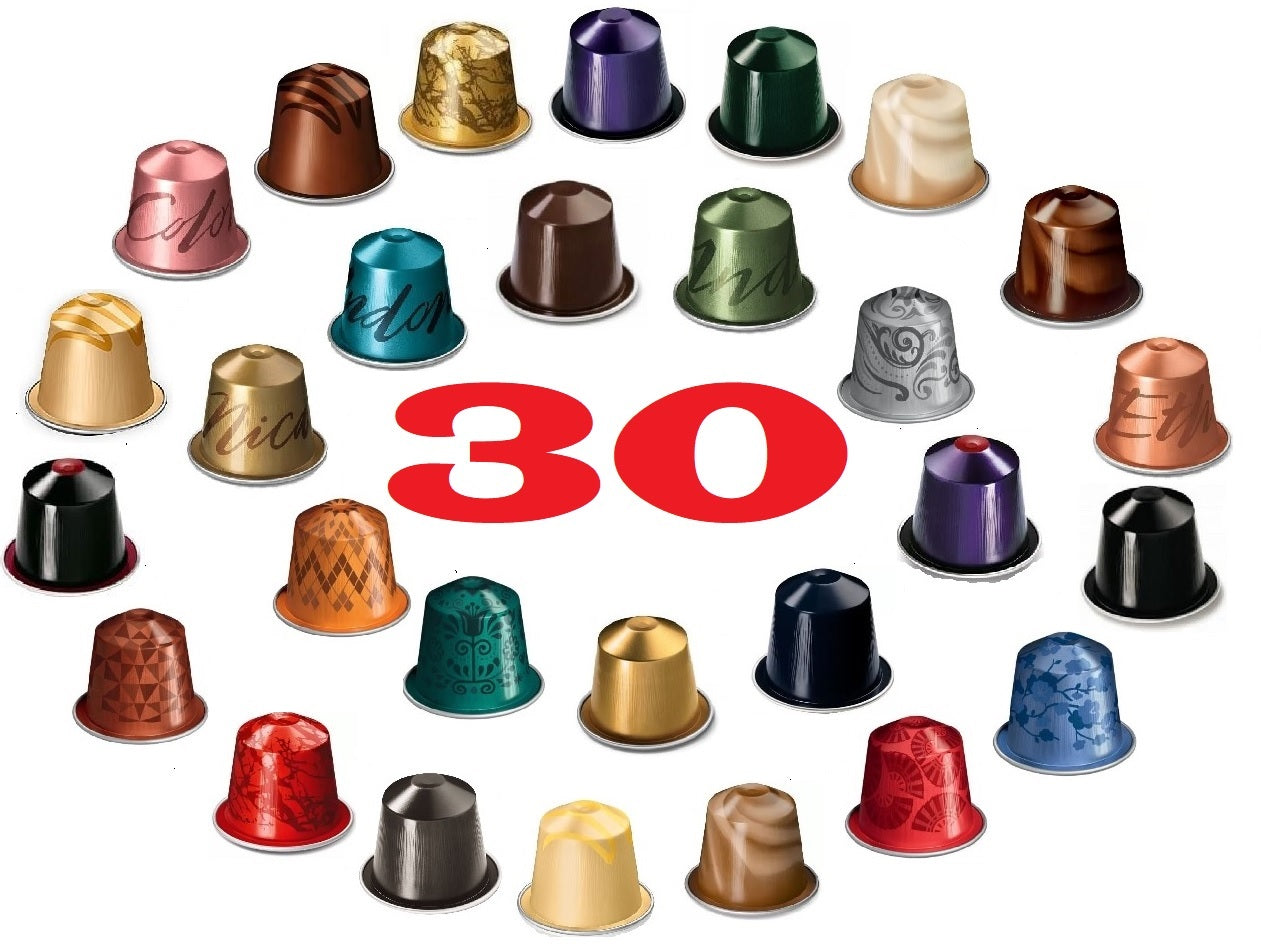 Nespresso Original Line Starter Pack Coffee Capsules – 30 Pods Mixed Flavours