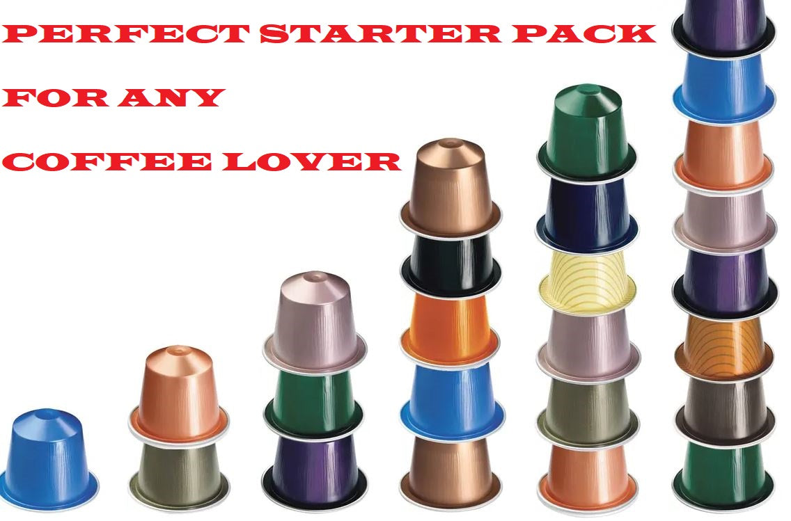 Nespresso Original Line Starter Pack Coffee Capsules – 30 Pods Mixed Flavours